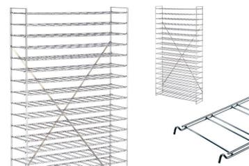 Wijnrek | RVS | 216 Flessen | 120x30x190 cm, Verzenden, Nieuw in verpakking