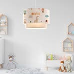 Kinder hanglamp Lurgan E27 wit met giraffe motief lux.pro, Verzenden, Nieuw
