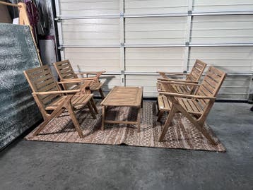 Loungeset Odin Teak, Raw Materials, Nieuw