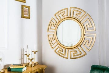 Glamorous design spiegel EUPHORIA XL 85cm gouden wandspiegel, Ophalen of Verzenden, Nieuw