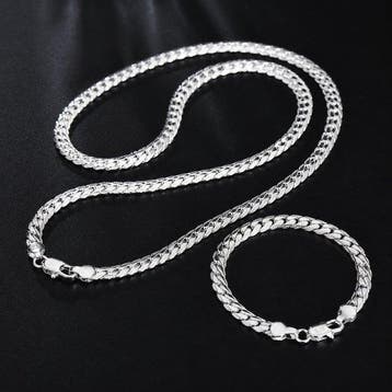 Zonder minimumprijs - 2-delige sieradenset Zilver