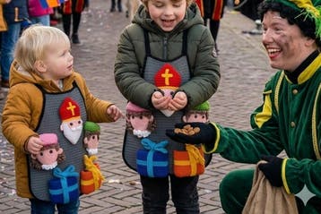 Sint en Piet Schort Haken met Cadeaus - Haakpret Anja Toon, Ophalen of Verzenden, Nieuw