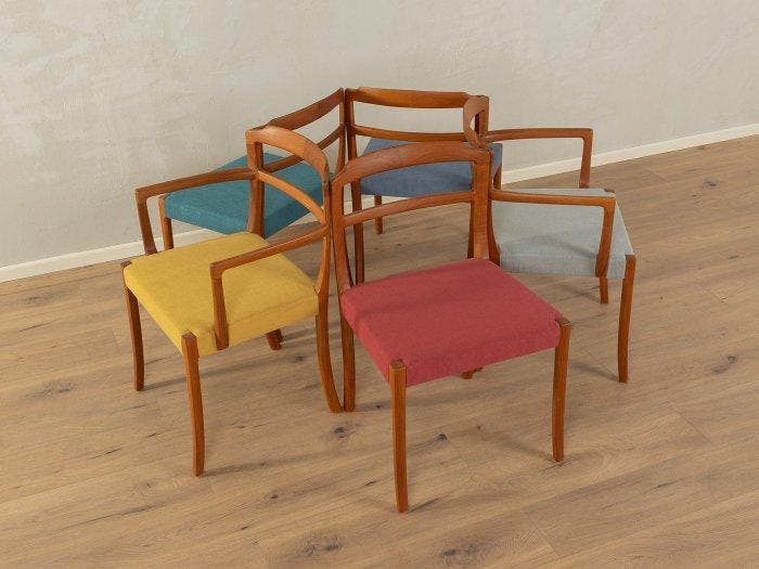 A.J. Iversen - Ole Wanscher - Eetkamerstoel (5) - Teak -, Antiek en Kunst, Antiek | Meubels | Stoelen en Banken