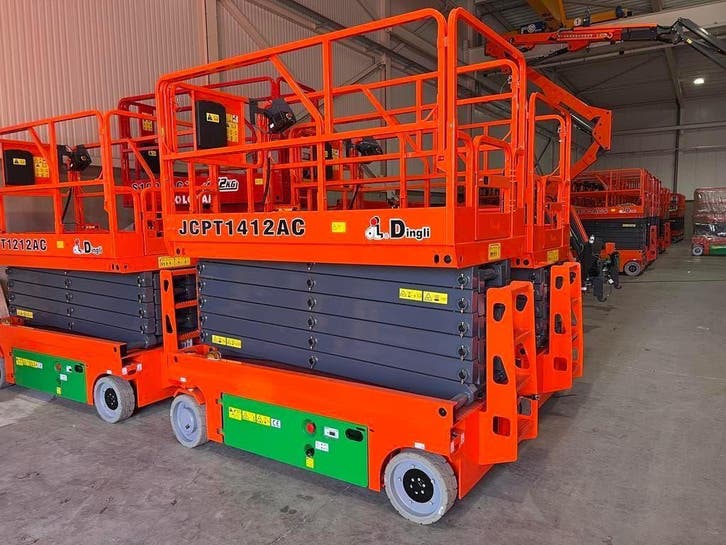 Voorraad actie schaarhoogwerkers | 10 t/m 14 M | Vanafprijs:, Zakelijke goederen, Machines en Bouw | Liften, Steigers en Ladders