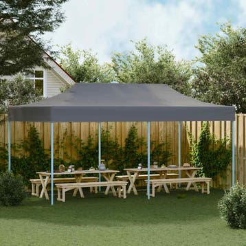vidaXL Partytent pop-up inklapbaar 3x6 m antraciet, Verzenden, Nieuw, Partytent