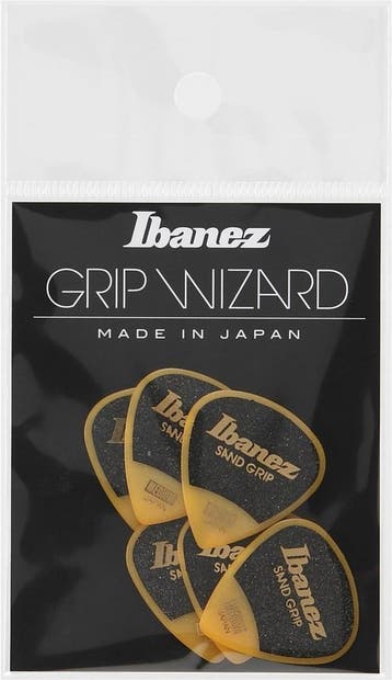 Ibanez PPA16MSGYE Sand Grip Teardrop plectrum Medium 0.80 mm, Ophalen of Verzenden, Nieuw, Akoestische gitaar