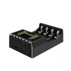 DrPhone BD10 - 4 Slot Batterij Lader - Led Indicator - Ni-MH, Telecommunicatie, Verzenden, Nieuw