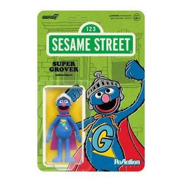 Super7 - ReAction - Sesame Street - Super Grover (Wave 03) -, Verzenden, Nieuw