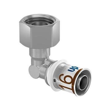 Uponor S-Press Plus perskoppeling Ø16x1/2 binnendraad knie, Verzenden, Nieuw