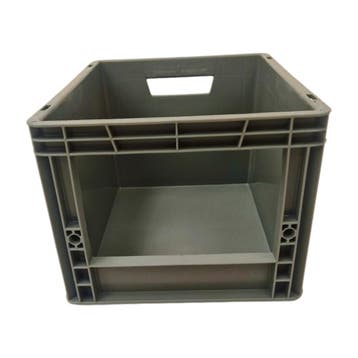 Magazijnbak, 400x300x220 mm, euronorm, grijs kunststof,, Ophalen of Verzenden