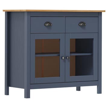 vidaXL Dressoir Hill Range 90x40x80 cm massief grenenhout, Verzenden, Nieuw, Grenenhout, Minder dan 50 cm