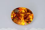 1 pcs Geel, Oranje Titaniet - 3.01 ct - nternational Colored, Sieraden, Tassen en Uiterlijk, Edelstenen, Nieuw