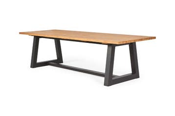 suns ovada aluminium teak tuintafel 280, Nieuw, Rechthoekig, Teakhout