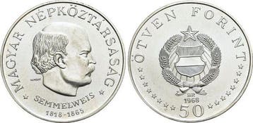 50 Forint 1968 Ungarn Republik 1916, Verzenden