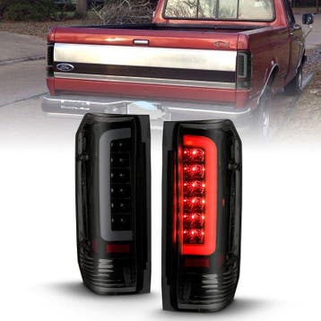 ANZO 1987-1996 Ford F-150 LED Taillights Black Housing Smoke, Ophalen of Verzenden, Nieuw