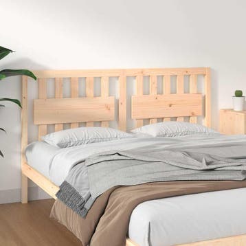 vidaXL Hoofdbord 165,5x4x100 cm massief grenenhout, Verzenden, Nieuw, Bruin, Hout