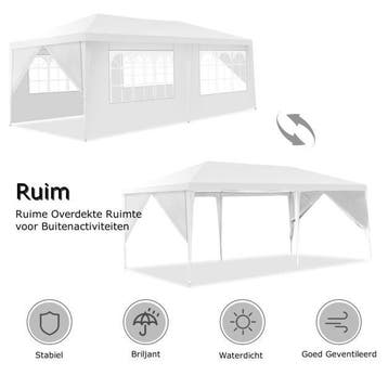 2dekans | Coast Tuinpaviljoen Feesttent - 6 Zijwanden, UV- &, Ophalen of Verzenden, Zo goed als nieuw