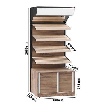 GGM Gastro | Broodstelling - 900mm - met 4 planken - |, Verzenden, Nieuw in verpakking