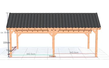 Douglas Kapschuur Bouwpakket - 700 x 450cm - Stilt, Nieuw