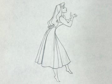 Walt Disney - Briar Rose-animatietekening Once Upon a, Nieuw