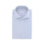 2dekans | PROFUOMO HEMD BLAUW STREEP Maat 27/31, Kleding | Heren, Ophalen of Verzenden, Nieuw, Blauw, Profuomo