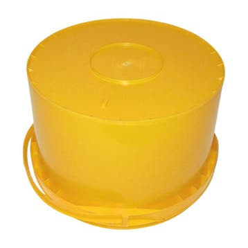 Emmer met handvat 10 liter, 32cm, nieuw, geel per stuk, Ophalen of Verzenden