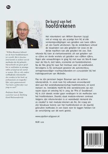 De kunst van het hoofdrekenen / Epsilon uitgaven / 89, Verzenden, Zo goed als nieuw, Willem Bouman