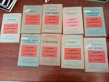 Michelin - Lot of 9 Vintage French Michelin WWI Battlefield
