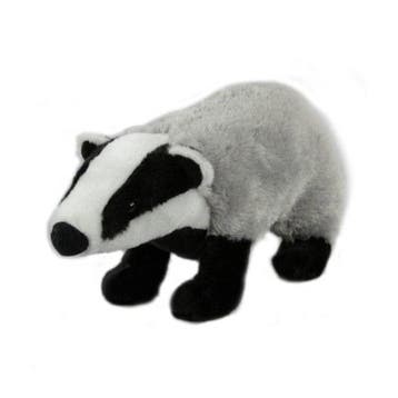 Semo pluche das knuffel - grijs/zwart - 33 cm, Verzenden, Nieuw