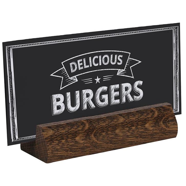 Menukaarthouder Donker Eiken 148x33 mm, Zakelijke goederen, Horeca | Meubilair en Inrichting