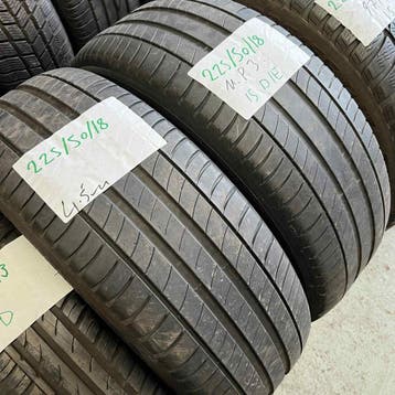 2 x Michelin Primacy 3 225-50-18 Zomerbanden 4,5mm, 18 inch, Gebruikt, Ophalen of Verzenden, Band(en)