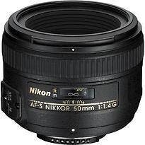 Nikon AF-S NIKKOR 50 mm F1.4 G 58 mm filter (geschikt voor, Verzenden, Zo goed als nieuw, Standaardlens