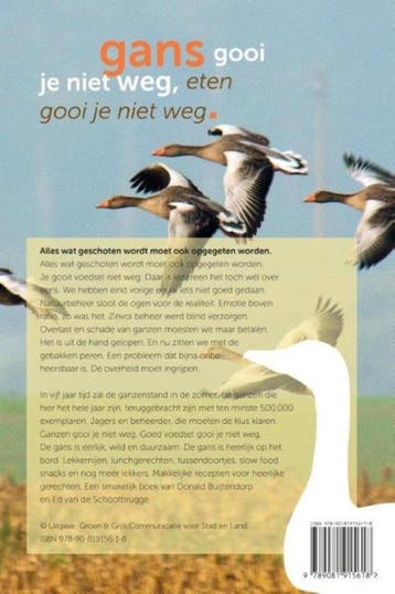 Eerlijk, wild en duurzaam. De gans opeten 9789081915618, Verzenden, Zo goed als nieuw, Donald Buijtendorp