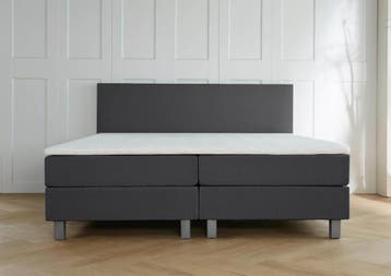 ACTIE! Boxspring Turijn 160 200 Antraciet, Verzenden, 200 cm, 160 cm, Nieuw