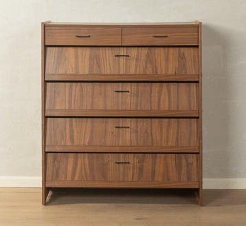 Commode - Walnoot - Schoenenkast uit de jaren zestig