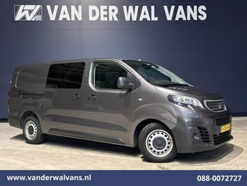Peugeot Expert | 2.0 BlueHDI 123pk L3H1 Dubbele Cabine Euro6, Gebruikt, Euro 6, Dealer onderhouden, Zilver of Grijs