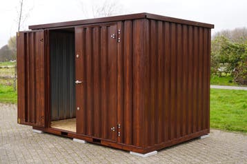 Houtlook tuinhuis | opslag demontabel | onderhoudsvrij
