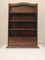 Kast - Antieke English Boekekast met lade - Hout, Antiek en Kunst