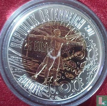 Oostenrijk 25 euro 2011 Robotics, Oostenrijk, Verzenden, Goud, 5 euro