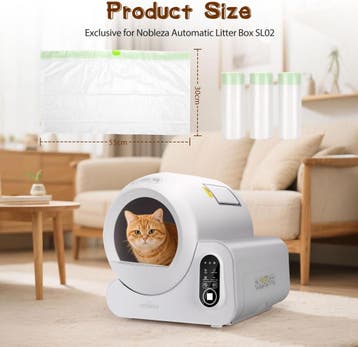 100 kattenbakzakken - 30x55 cm - Wit - Nobleza, Verzenden, Zo goed als nieuw