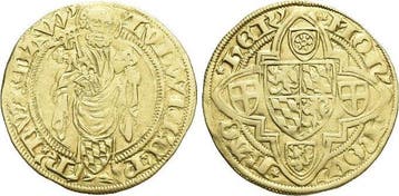 Goud-gulden o Jahr 1421 Pfalz-kurlinie Ludwig Iii 1410-1436, Verzenden