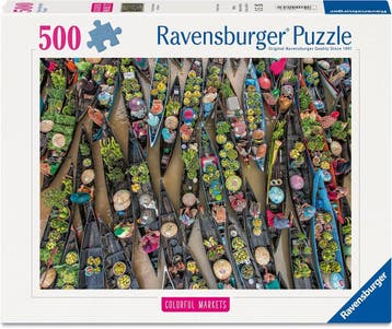 Colorful Markets No 1 Puzzel (500 stukjes) | Ravensburger -, Hobby en Vrije tijd, Verzenden, Nieuw