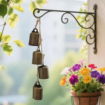 Rustieke Kerstklokken Decoratie IJzeren Windgong Bellen, Verzenden, Nieuw