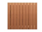 Hardhout Schutting 21-Planks 180 x 180 cm, Nieuw
