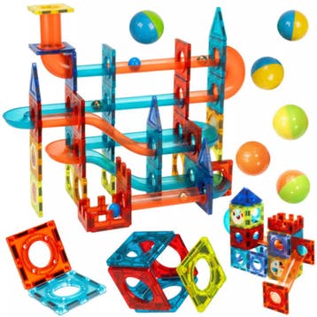Ruhhy Educatieve magnetische bouwset met knikkerbaan voor..., Ophalen of Verzenden, Nieuw