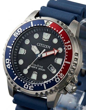 Citizen - Promaster Eco-Drive Diver’s 200m Pepsi - Taxes, Nieuw