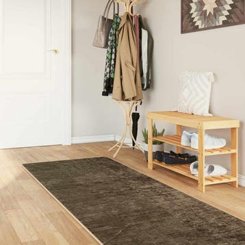 vidaXL Vloerkleedloper MARSA Bosgroen 100 x 350 cm Polyester, Verzenden, Nieuw