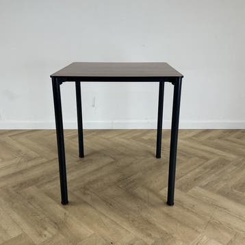 Eromes hoge kantinetafel 80x80 cm / hoogte 90 cm, donker, Ophalen of Verzenden, Gebruikt, Bureau