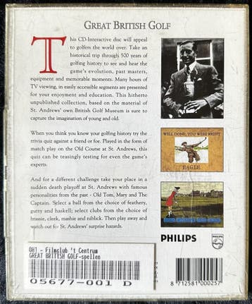 Great British Golf Middle Ages - 1940 Philips CDi, Verzenden, Nieuw