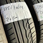 2 x Dunlop EconoDrive 175-70-14 Zomerbanden 5mm, 14 inch, Gebruikt, 175 mm, Ophalen of Verzenden